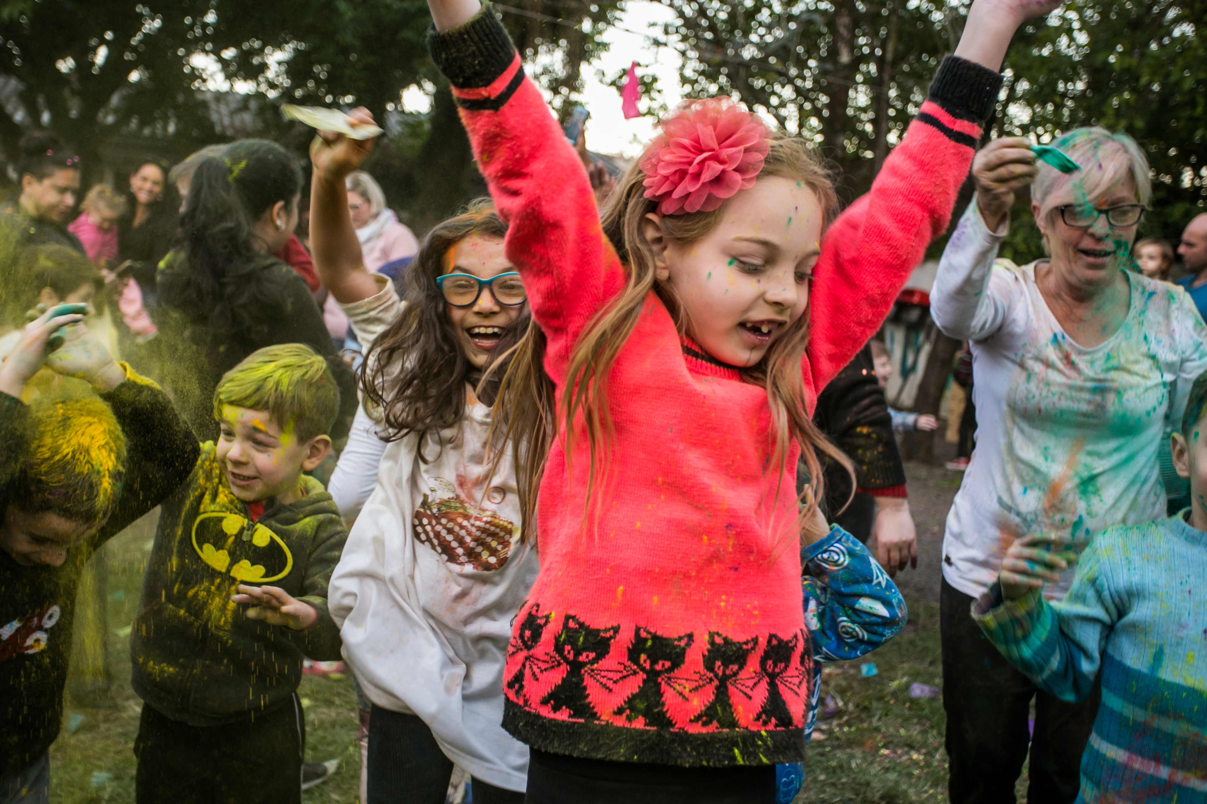 Muita cor e alegria no Happy Holi do Núcleo de Educação Infantil