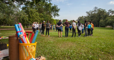 Encontro promoveu exercícios relacionados às experiências motoras