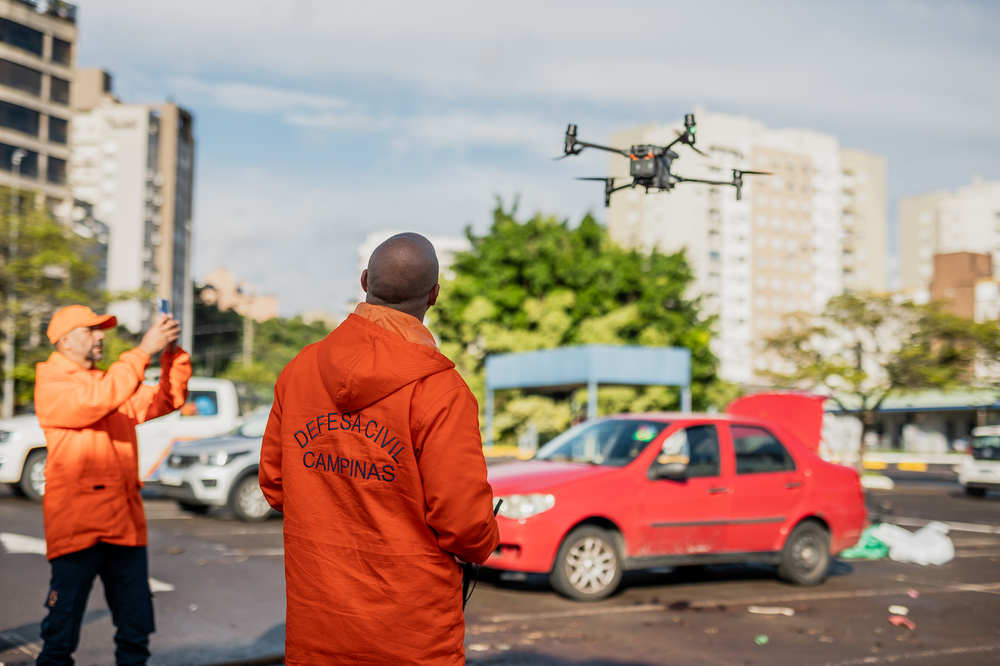 Voo com drone para reconstrução